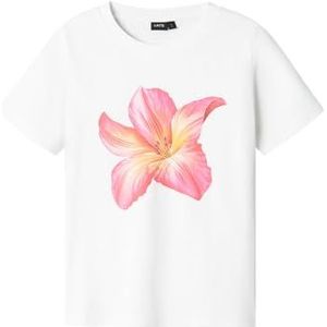 Lmtd Nlftropic Ss Short S Top, wit (bright white), 158-164