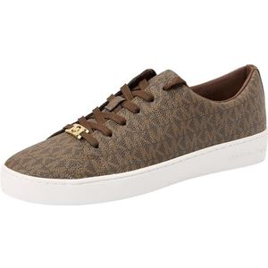 MICHAEL KORS Keaton Lace Up Sneakers voor dames, 36,5 EU, Bruin, 36.5 EU