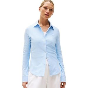 Tommy Hilfiger - Overhemdblouse - Katoenmix - Effen - Lange Mouwen