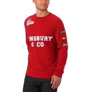 Stansbury & Co heren T-shirts sportkleding, ronde kraag, logo
