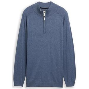 TOM TAILOR 1049389 trui, 18964 - Vintage Indigo Blue Melange, 4XL heren, 18964 - Vintage Indigo Blue Melange, 4XL grote maten