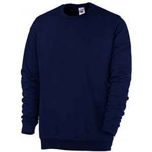 BP 1623-193 unisex sweatshirt van versterkt katoen nachtblauw, maat XS