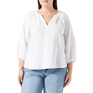 GERRY WEBER Edition Dames 860053-66435 blouse, wit/wit, 48, wit-wit