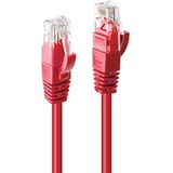 Lindy 0.3m Cat.6 U/UTP Network Cable, Red, 48030