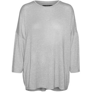 VMBRIANNA 3/4 Pullover Boo Rep, Snow White/Detail:w. Solid, L