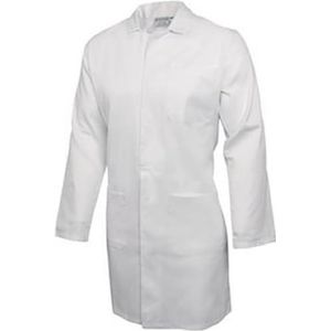 Whites Chefs Apparel A351-M Unisex jas, polyester katoen, maat: Medium, 40 inch, wit
