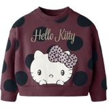 NAME IT Sweatshirt  pastelroze / wijnrood / zwart / wit