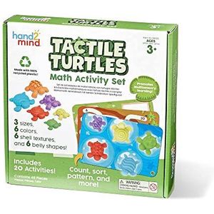 Learning Resources Sensorische schildpadden Rekenactiviteiten, peuters leren tellen, telfiguren wiskunde voor kinderen, kleuren sorteren speelgoed, sensorisch spel schildpadden, Montessori