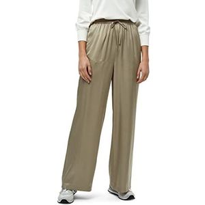Minus Kamia broek met hoge taille en wijde pijpen | beige broek dames | lente broek voor dames UK | maat 12
