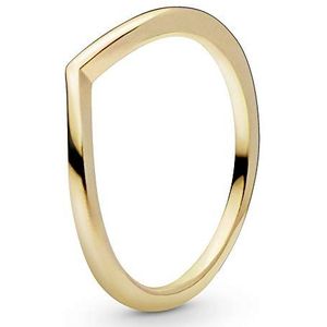 Pandora Jewelry - Gepolijste Wishbone Ring voor vrouwen in Pandora Shine, maat 9 US / 60 EU, metaal, Geen edelsteen