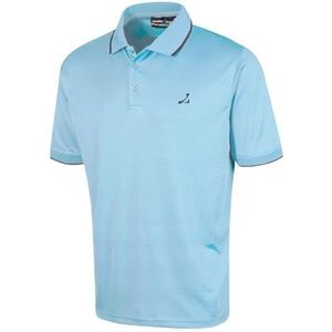 Under Par Heren Golf Pro kwaliteit ademend vochtafvoerend sneldrogend poloshirt, 2311 - Hemelsblauw, M
