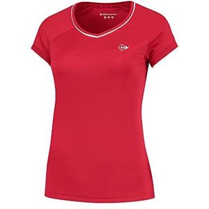 Dunlop Sports Dames Club Ladies Crew Tee Tennis Shirt, rood, XL