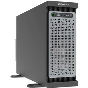 UNYKAch WS-SR630 4U Dual Form Workstation & IDC-rackbehuizing met aluminium handgrepen, ondersteuning voor 360 vloeistofkoeling, 8 interne 3,5-inch en twee 2,5-inch bays en 8 PCIe-uitbreidingssleuven