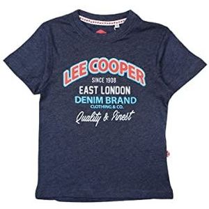 Lee Cooper T-shirt voor jongens, Marineblauw, 10 Jaar