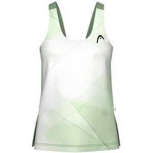 HEAD Spirit Tanktop voor dames, Print Vision met Celery Green