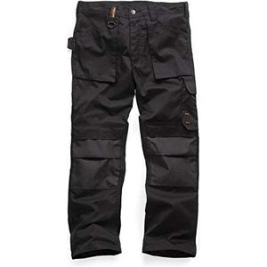 Scruffs Mannen Werkkleding Broek, Zwart (Zwart 001), 40W UK