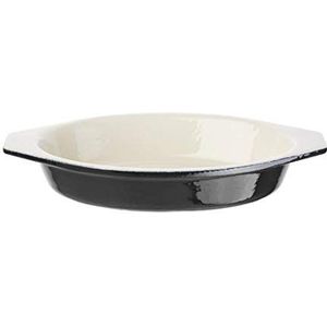 Voque Ovale Gratineerschaal Zwart 65cl