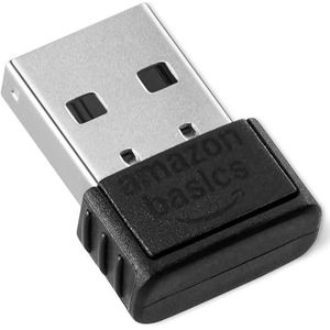 Amazon Basics Bluetooth 5.4 USB-adapterdongle voor Pc, USB-ontvanger voor Bluetooth-muis, Toetsenbord, Laptop, Compatibel met Windows 11/10/8.1
