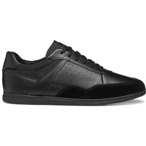Geox - Renan - Sneakers - Zwart - Leer/Suède