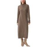 Gebreide Jurk - Effen - Katoen - 3/4 Lengte - Lange Mouw