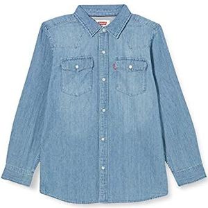 Levi's Kids barstow western shirt jongens 10-16 jaar, Vintage Stone, 14 Jaar