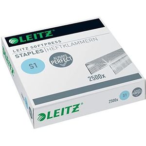 Leitz Softpress nietjes S1, verzinkt, doos met 2500 nietjes, 54970000