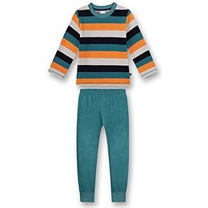 Sanetta Jongens-pyjama's met lange blauwe baby- en peuterpyjama's (2 stuks).