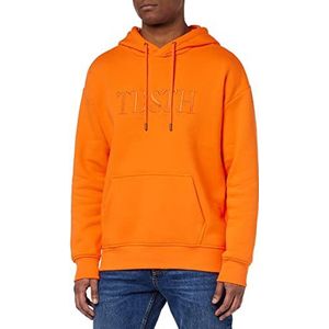 Teddy Smith S- Alix M Hoody Sweatshirt, Tangerine, M, Tangerine, M