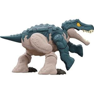 Mattel Jurassic World Transformerende Speelgoeddino, Baryonyx naar Parasaurolophus in 11 stappen, Dubbel Gevaar 2 in 1 speelgoed, Woeste Wisselaars HLP09