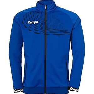 Kempa Herren Wave 26 Poly sport-voetbal trainingssweatshirt voor jongens, sweatjack, blauw (koningsblauw/marineblauw), 4XL