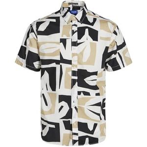 JorjoshUA Aruba AOP Shirt SS, Fields Of Rye/Aop: abstract, L