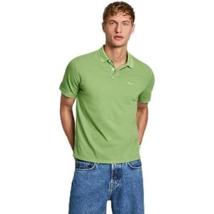 Pepe Jeans Heren New Oliver Gd, Polo, Groen, XS, Groen (vallei groen), XS