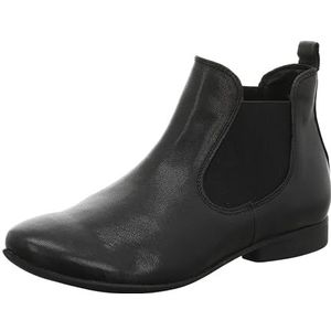 THINK! Guad Duurzame, leren gevoerde Chelsea boots voor dames, zwart, 37.5 EU