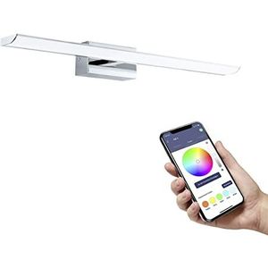 EGLO connect.z Smart Home LED spiegelverlichting Tabiano-Z, L 60,5 cm, ZigBee, app en spraakbesturing, lichtkleur instelbaar, dimbaar, badkamerwandlamp, IP44