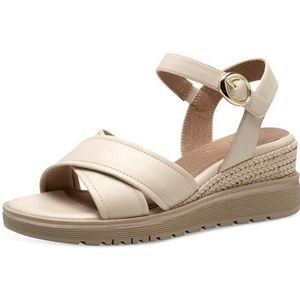 Jana Vegan Damessandalen, met sleehak, beige, 40 EU, beige, 40 EU