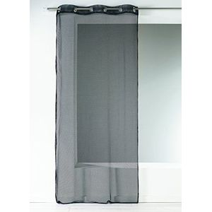 Home Maison HM6904298 gordijnen horizontale strepen Jacquard polyester 140 x 240 cm zwart