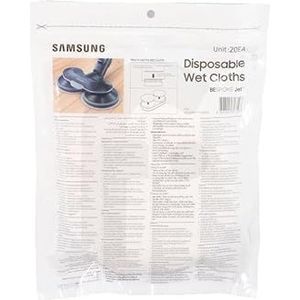 Samsung Wegwerp-wisdoeken voor wisseropzetstuk, Spray Spinning Sweeper, Ø 17 cm, 20 stuks, wit, VCA-SPA95/GL