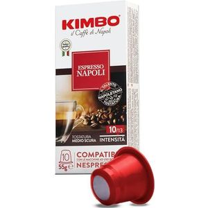 Kimbo Koffiecups voor Nespresso Machines - Napoli 10 x 10 Cups (100 Cups)