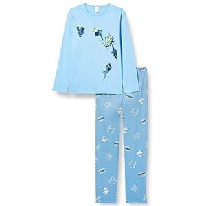 CALIDA Jongens Jongens Snow Pyjamaset, azuur, 140 cm