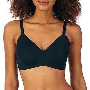 DKNY Women's Active Comfort Sportbeha, Light Impact, Wirefree, Zwart, 32C