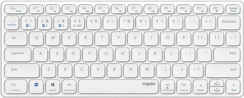 Rapoo E9600M toetsenbord Bluetooth QWERTY Wit
