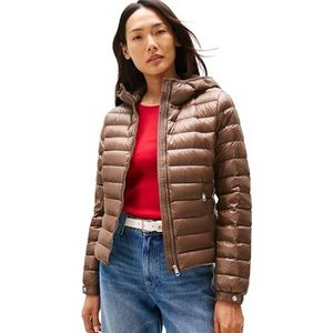 Tommy Hilfiger Puffer Jacket voor dames, Bruin (Hot Coco), XXS