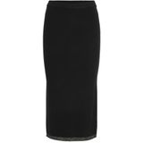 VILA - VIRIL - Kokerrok - Zwart - Glitterend - 3/4 Lengte