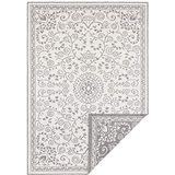 Northrugs In & Outdoor omkeerbaar tapijt Leyte grijs crème, 160x230 cm