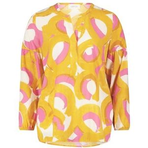 Cartoon dames blouse, geel/roze, 44