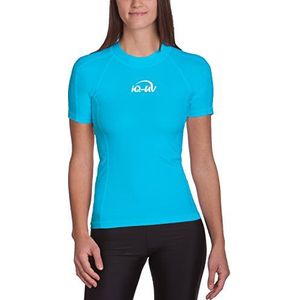 iQ-UV IQ Company Shirt met korte mouwen voor dames, UV-bescherming, kleding, water, snorkelen, gerecycled