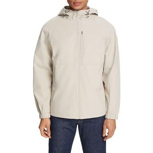 ESPRIT Softshell-jas met capuchon, zand, XL