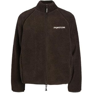 JACK & JONES Mannelijke teddybont jas teddybont jas, chocolate brown, XS