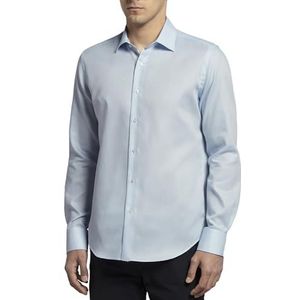 Womo STD Slim Twill Azzu overhemd, Blauw, 39-44