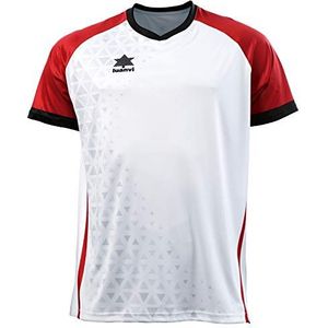 Luanvi Cardiff shirt, uniseks, kinderen, 11482_0002XXXS, wit en rood, XXXS